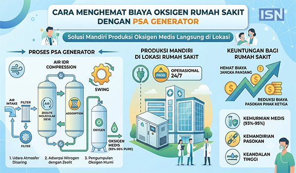 Cara Menghemat Biaya Oksigen Rumah Sakit dengan PSA Generator